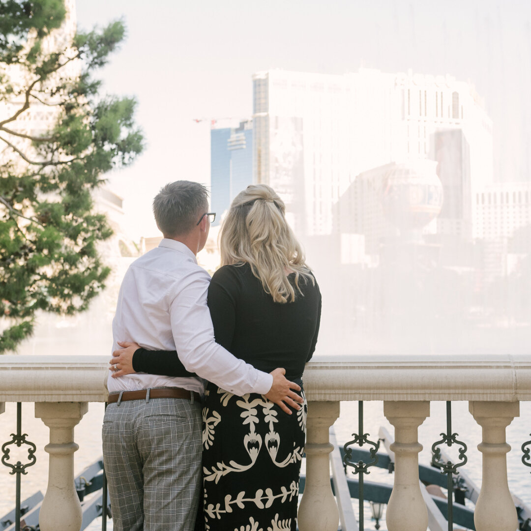 I got to photograph the sweetest proposal at my favorite spot on the strip!!! I worked closely with Sean to coordinate this magical moment for over a month!  The amount of moving parts that led to this moment were massive and I'm so excited that it w