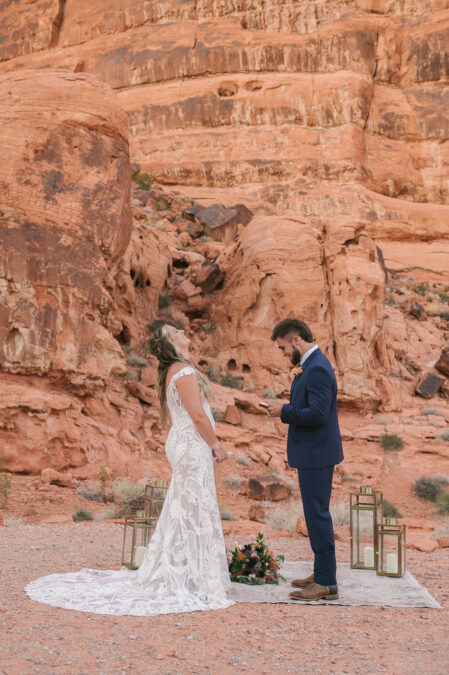 wedding ceremony at valley of fire