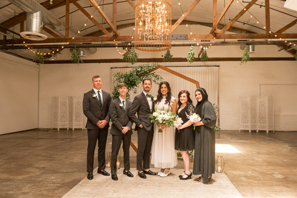 bridal party group photo