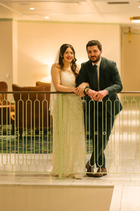 bride and groom portraits at las vegas park mgm 