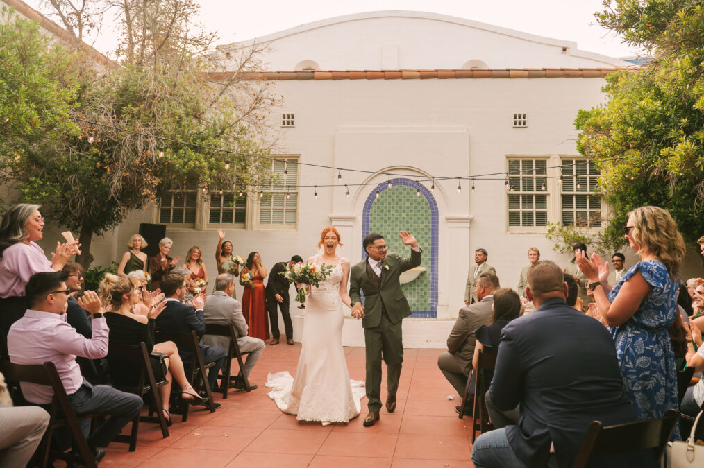 Las Vegas wedding ceremony at the historic 5th street school in downtown 