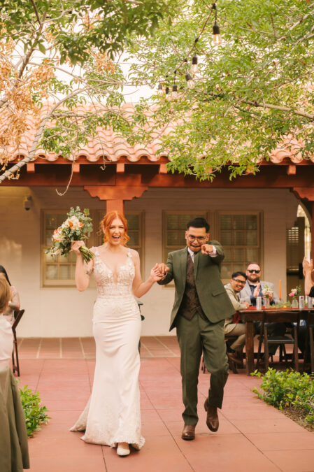 las vegas bride and groom grand entrance 