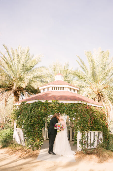 springs preserve gazebo for wedding photos